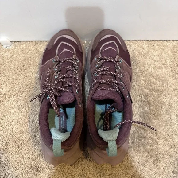 Hoka One One Anacapa Low GTX Shoes Womens Sz 9 Purple Waterproof Hiking Sneakers - Picture 5 of 10